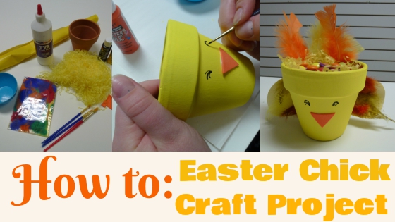 Easter chick craft project